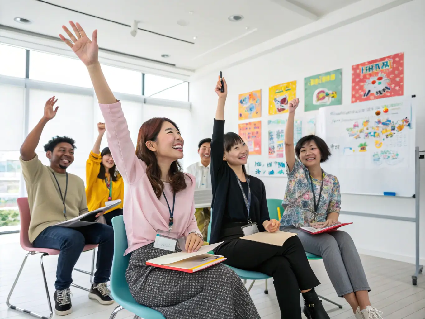Employees participating in a phishing awareness training session, highlighting Deep Technologies Inc.'s commitment to educating clients.